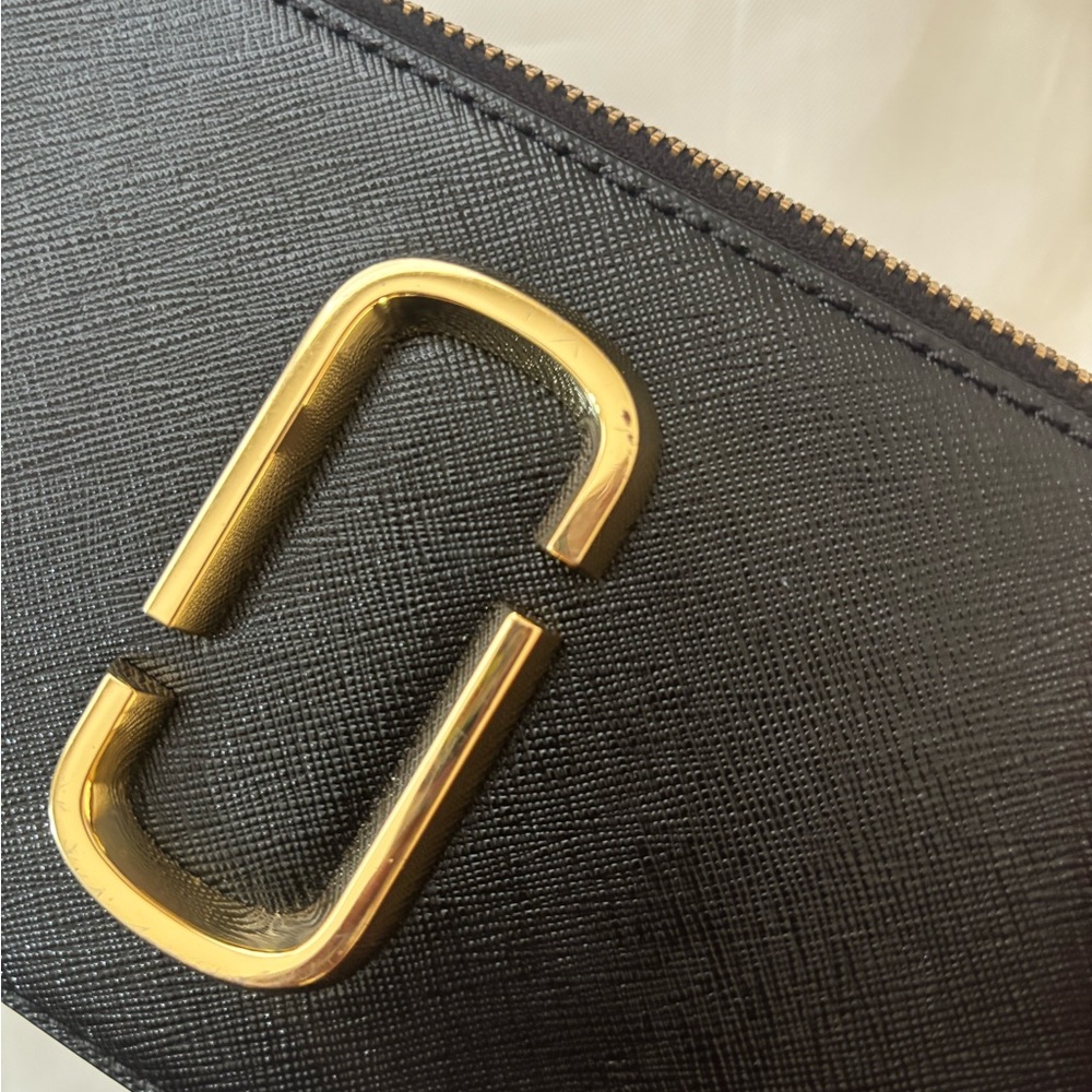 Black Crossbody Bag with Gold Accents - Picture 2 of 10